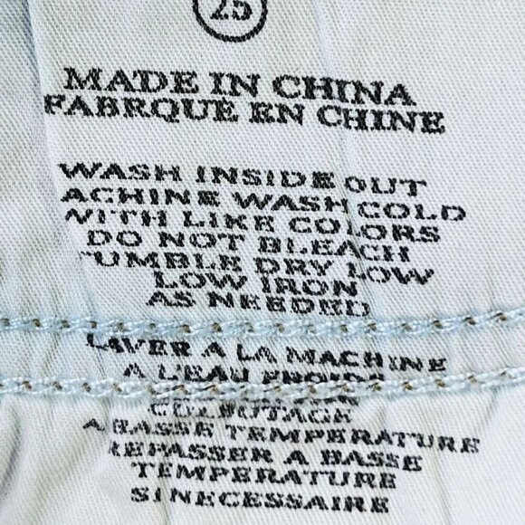 Blank NYC Distressed Cut Off Shorts Size 25 SHort Shorts Patchwork Faded - Picture 6 of 11